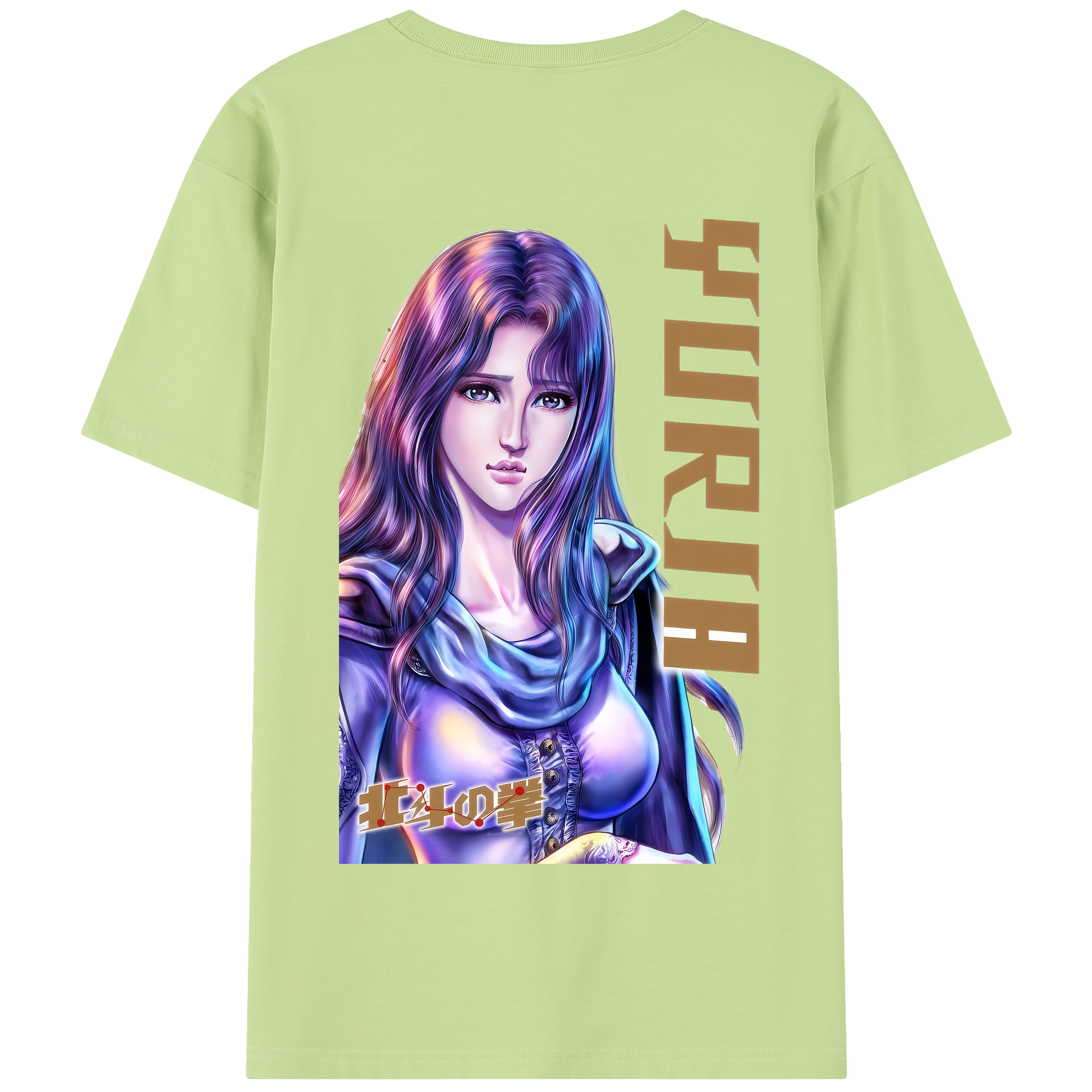 （画像用） 北斗の拳 Fist of the North Star 綿100％半袖Tシャツ（背面プリント）